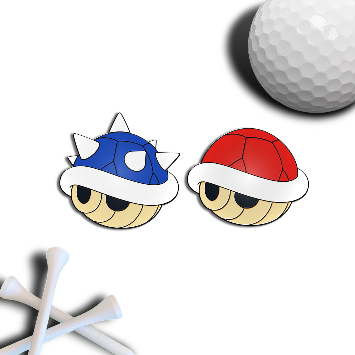 Golf Ball Marker Gift Set - Shell Set Red