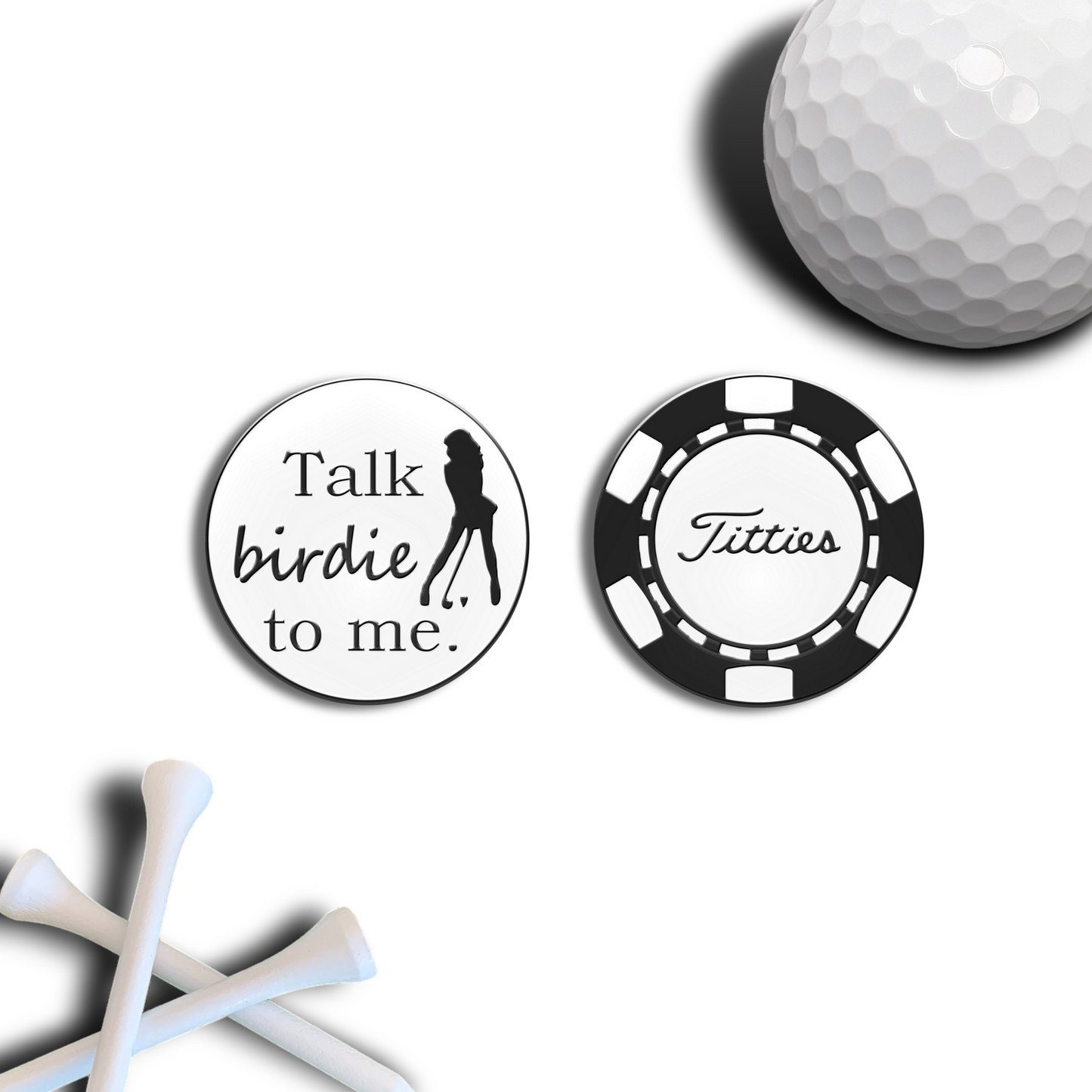 Golf Ball Marker Gift Set - Talk Birdie