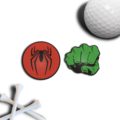 Golf Ball Marker Gift Set - Spider-Hulk