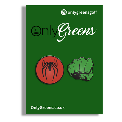Golf Ball Marker Gift Set - Spider-Hulk