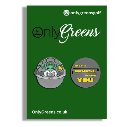 Golf Ball Marker Gift Set - May The Course Be With You!