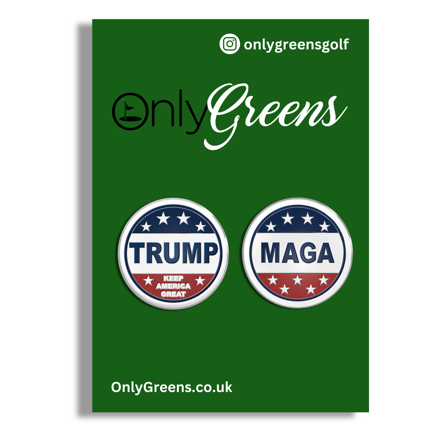 Golf Ball Marker Gift Set - Trump "Keep America Great"