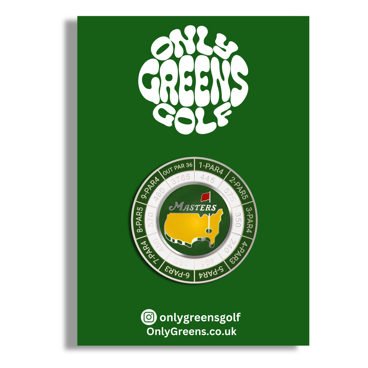 Golf Ball Marker Gift Set - Masters/Augusta Large Coin