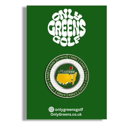 Golf Ball Marker Gift Set - Masters/Augusta Large Coin