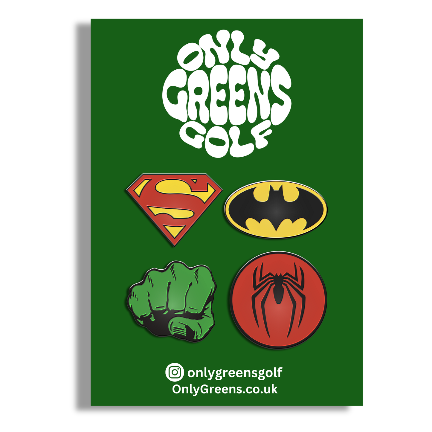 Golf Ball Marker Gift Set - Superheroes Full Set