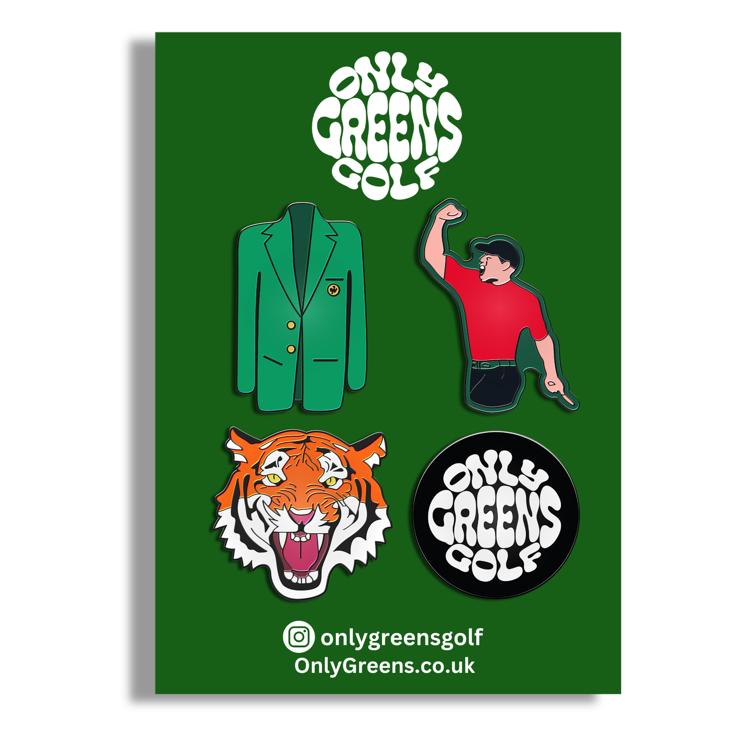 Golf Ball Marker Gift Set - Tiger Full