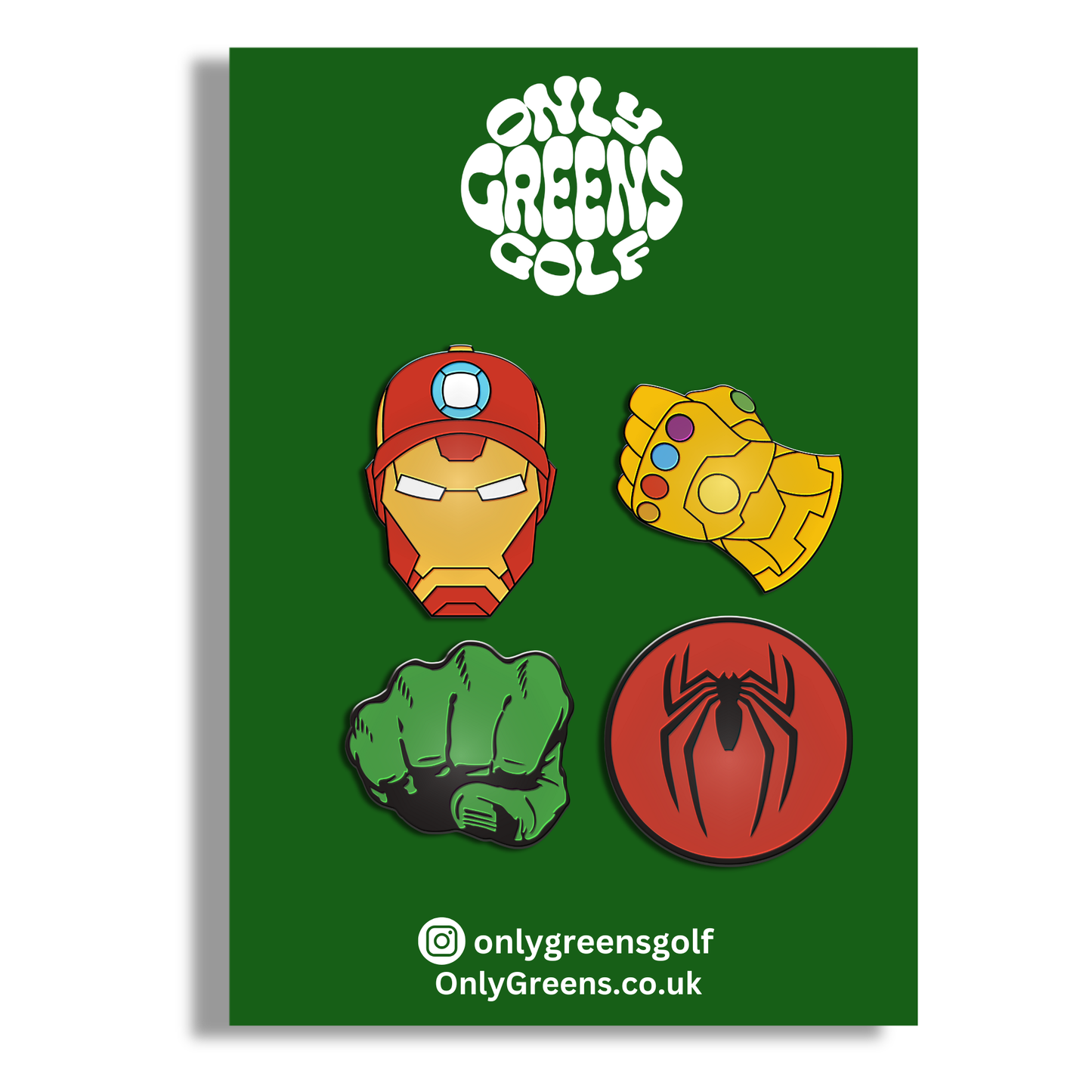 Golf Ball Marker Gift Set - Superheroes Full Set Marv