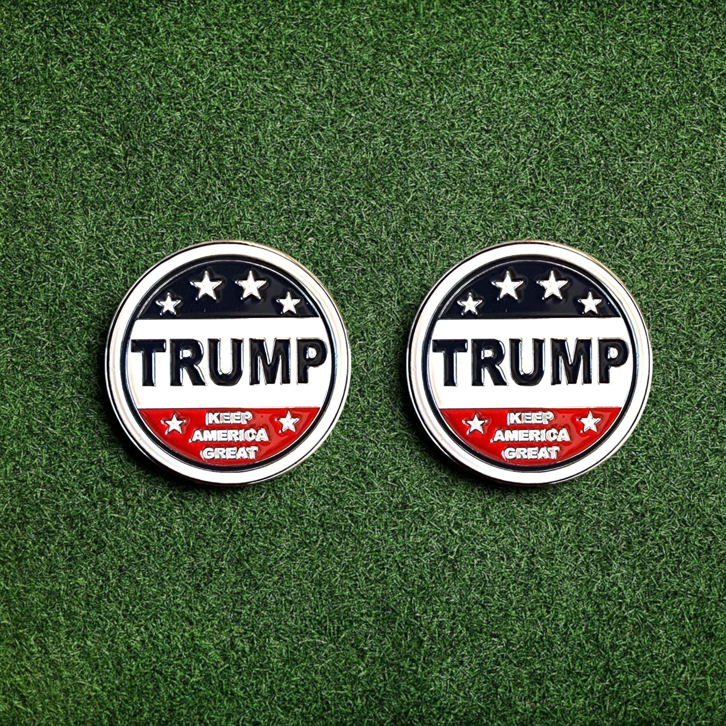 Golf Ball Marker & Hat Clip Set - Trump "Keep America Great" | In Gift Tin