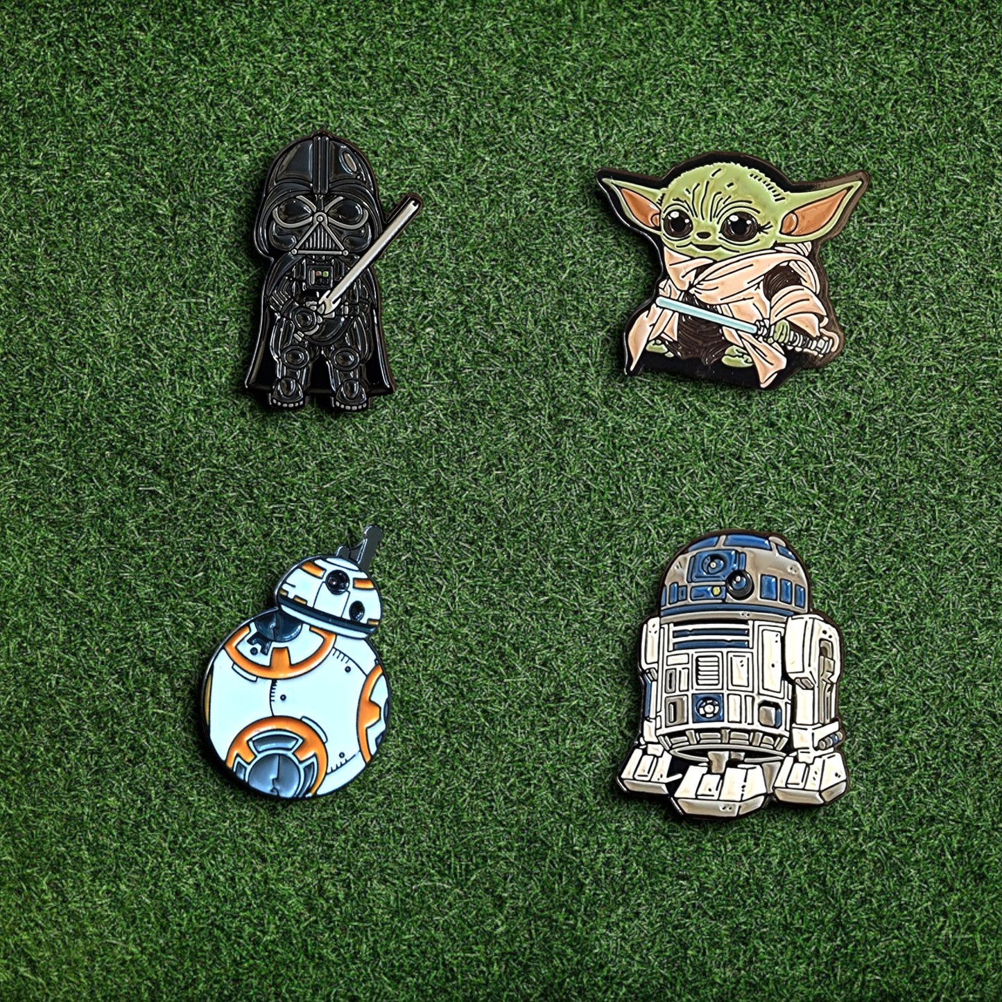 Golf Ball Marker Gift Set - Star Wars | BB-8 | Baby Yoda | R2-D2 | Darth Vader