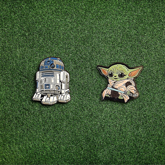 Golf Ball Marker Gift Set - Star Wars | R2-D2 & Baby Yoda