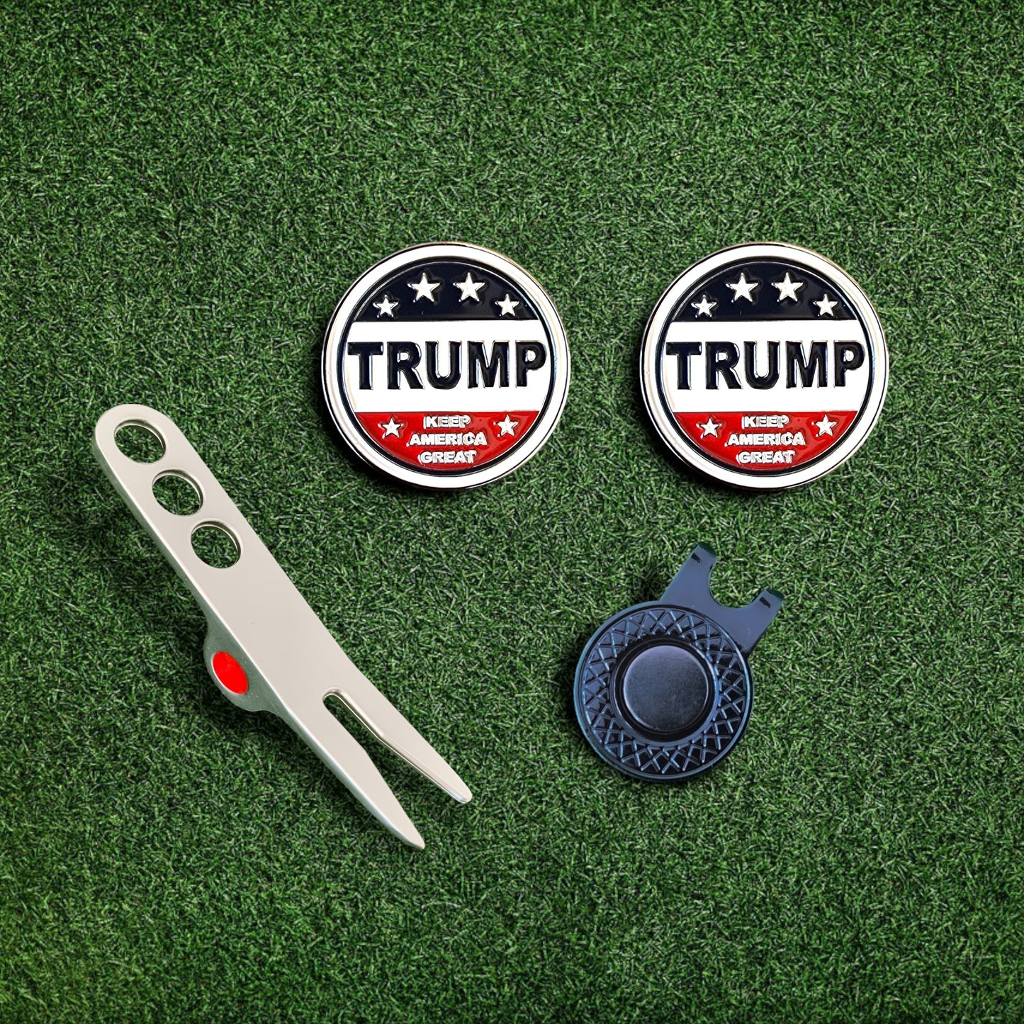 Scotty Divot Tool & Ball Marker Gift Set -Trump "Keep America Great" | In Gift Tin