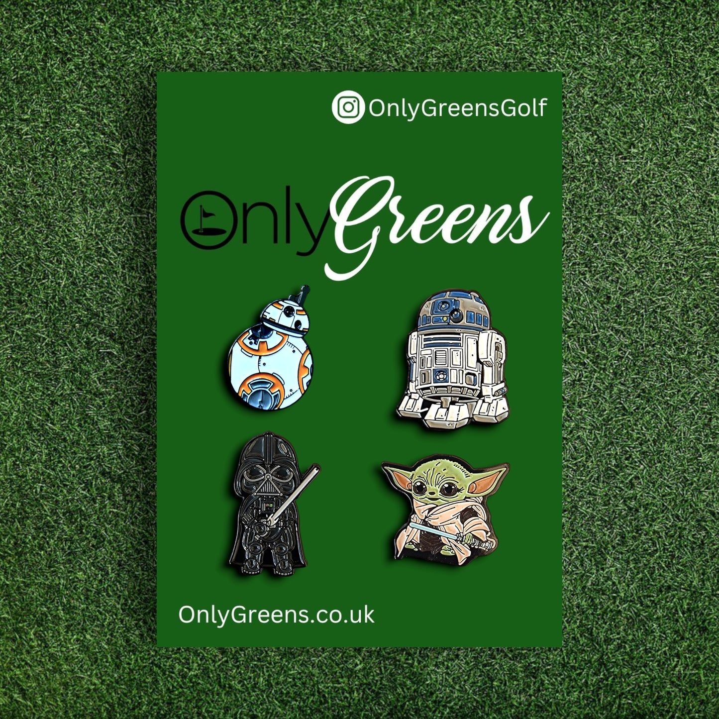 Golf Ball Marker Gift Set - Star Wars | BB-8 | Baby Yoda | R2-D2 | Darth Vader