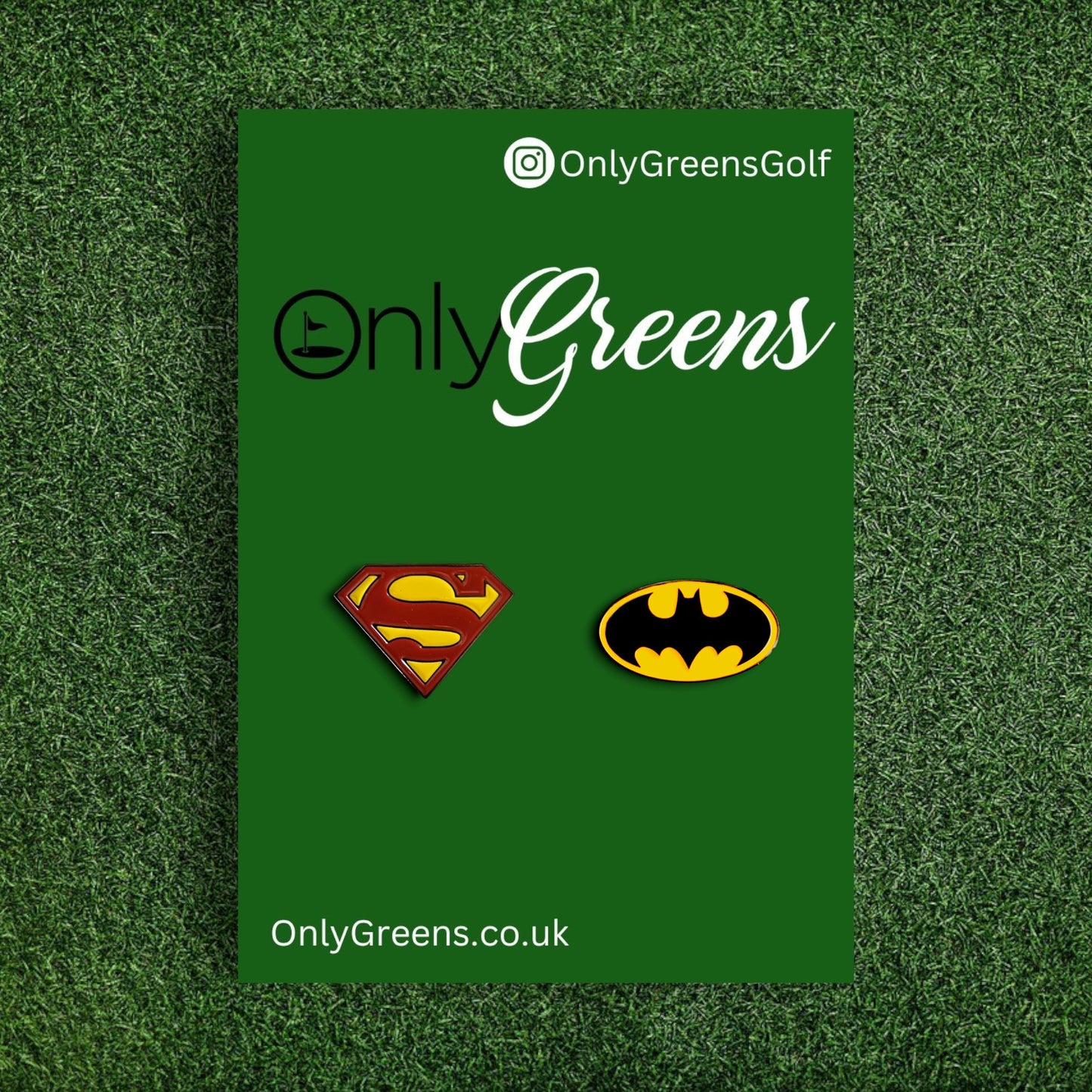 Golf Ball Marker Gift Set - Batman & Superman