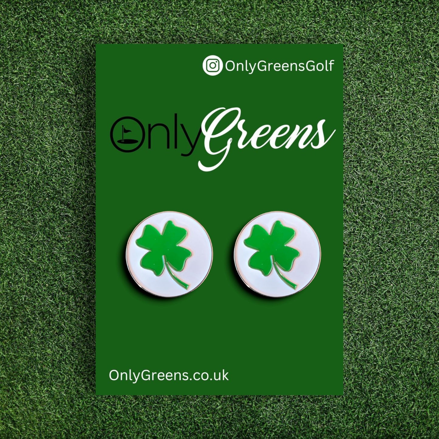 Golf Ball Marker Gift Set - Lucky Four-Leaf Clover