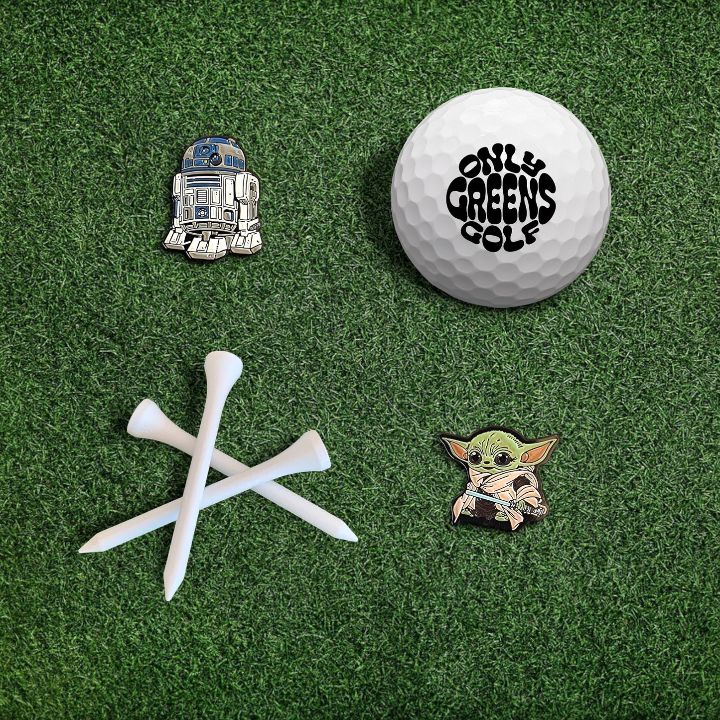 Golf Ball Marker Gift Set - Star Wars | R2-D2 & Baby Yoda