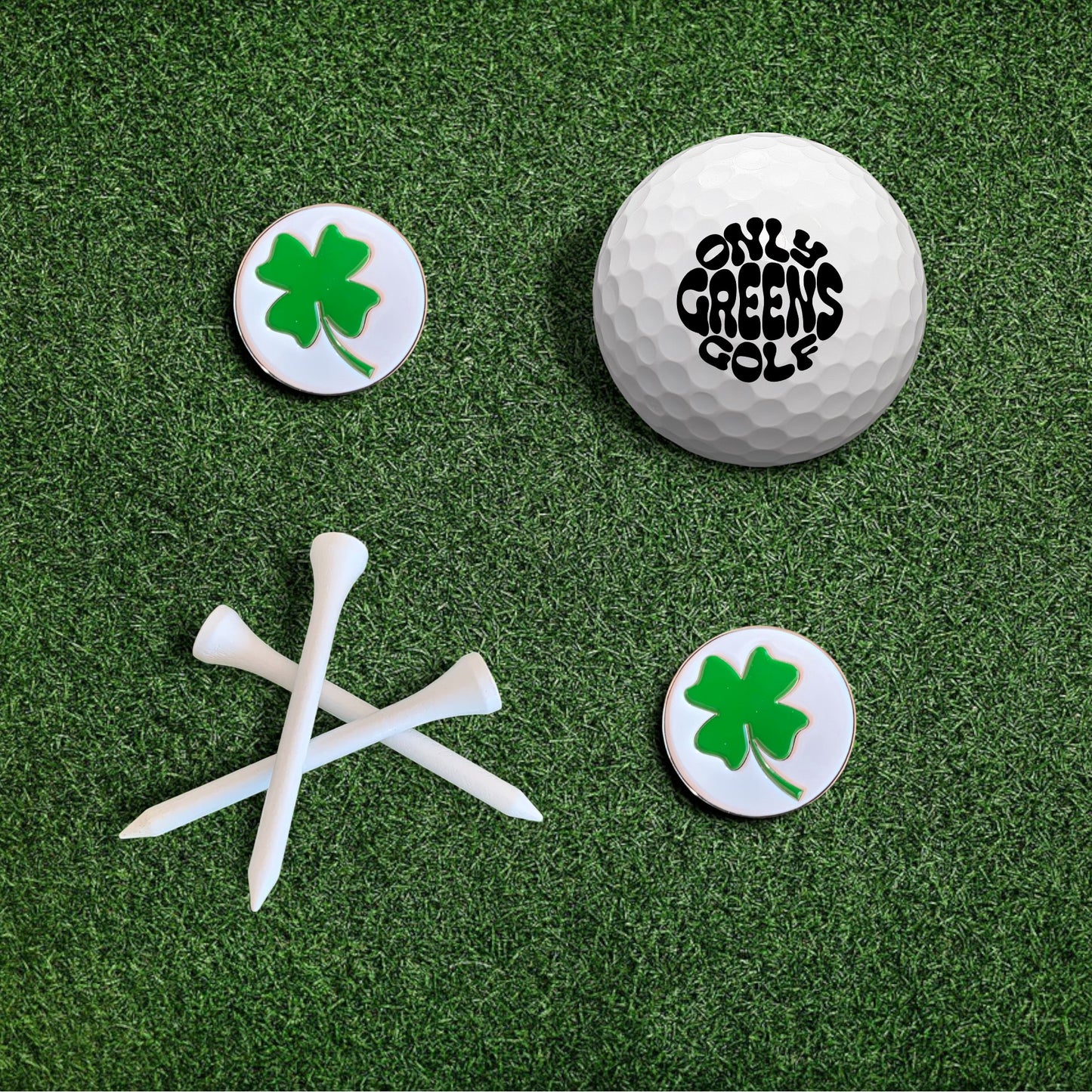 Scotty Divot Tool & Ball Marker Gift Set - Lucky Four-Leaf Clover | In Gift Tin