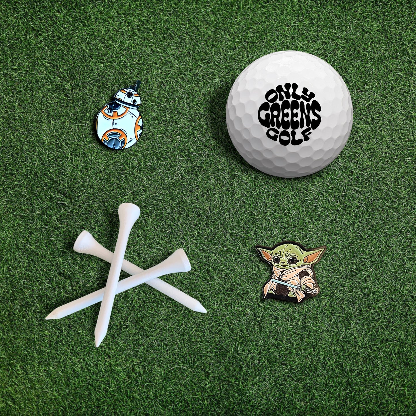 Golf Ball Marker Gift Set - Star Wars | Mini - BB-8 & Baby Yoda