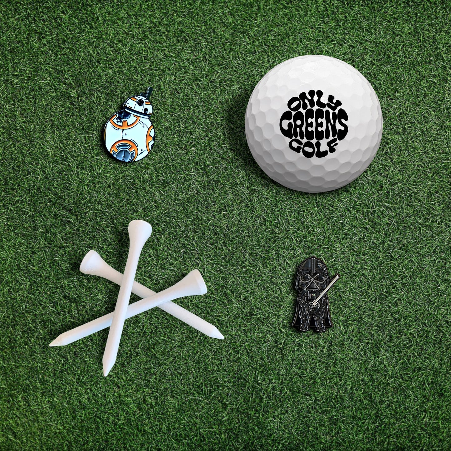 Golf Ball Marker Gift Set - Star Wars | Mini - BB-8 & Darth Vader