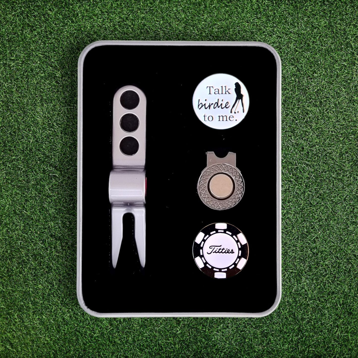 Scotty Divot Tool & Ball Marker Gift Set - Novelty | Complete in Gift Tin