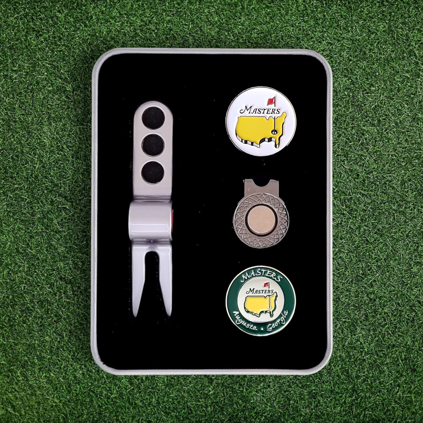 Scotty Divot Tool & Ball Marker Gift Set - Masters | Augusta | Georgia | In Gift Tin