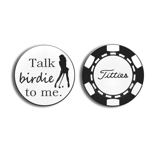 Golf Ball Marker Gift Set - Talk Birdie