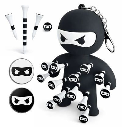 Golf Tee Holder – Ninja Design | Holds 13 Tees