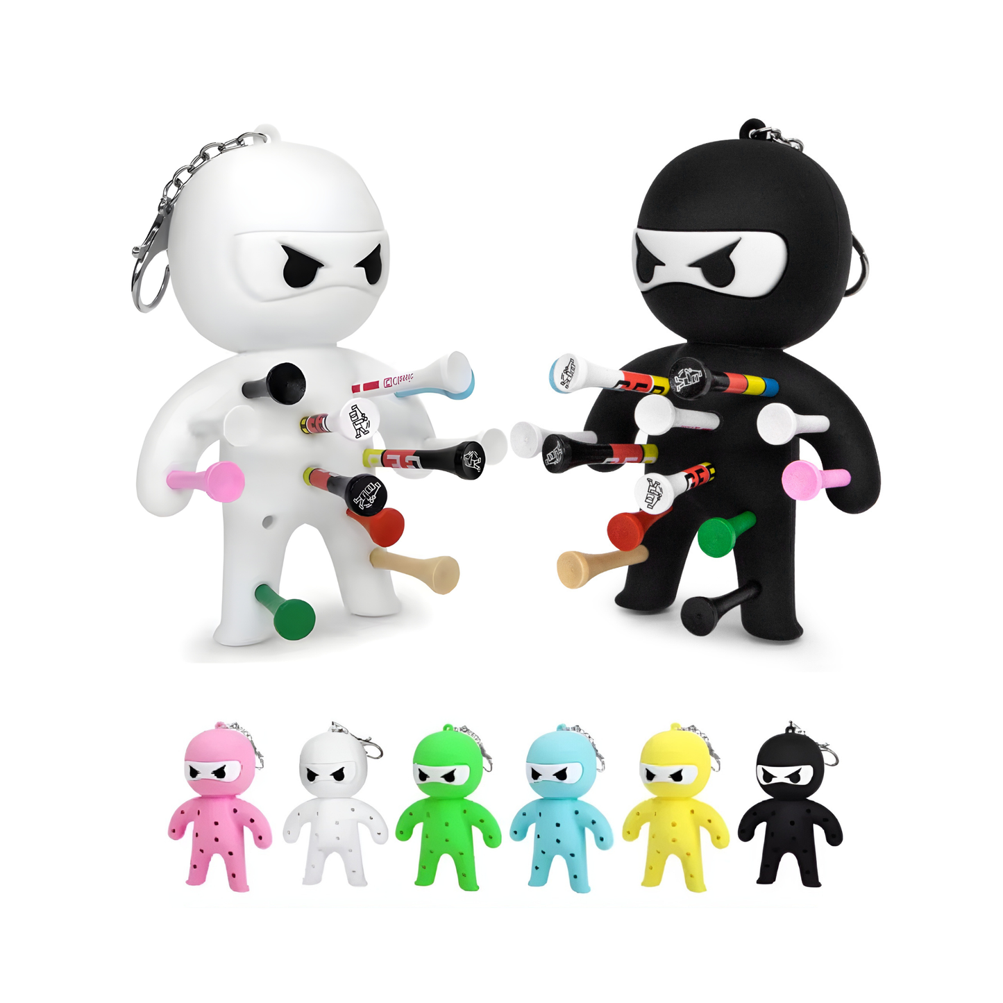 Golf Tee Holder – Ninja Design | Holds 13 Tees